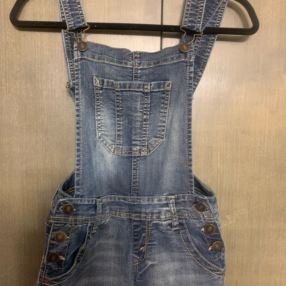 Wallflower Medium Wash Overalls XS